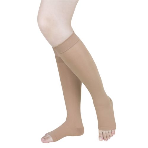Knee high compression stocking