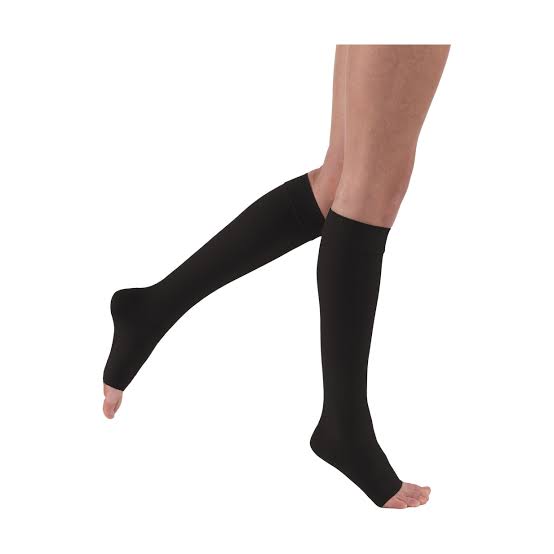 Knee high compression stocking