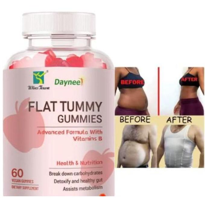 BUY ONE GET ONE FREE Daynee Flat Tummy Gummies advanced formula with vitamin B-60 counts