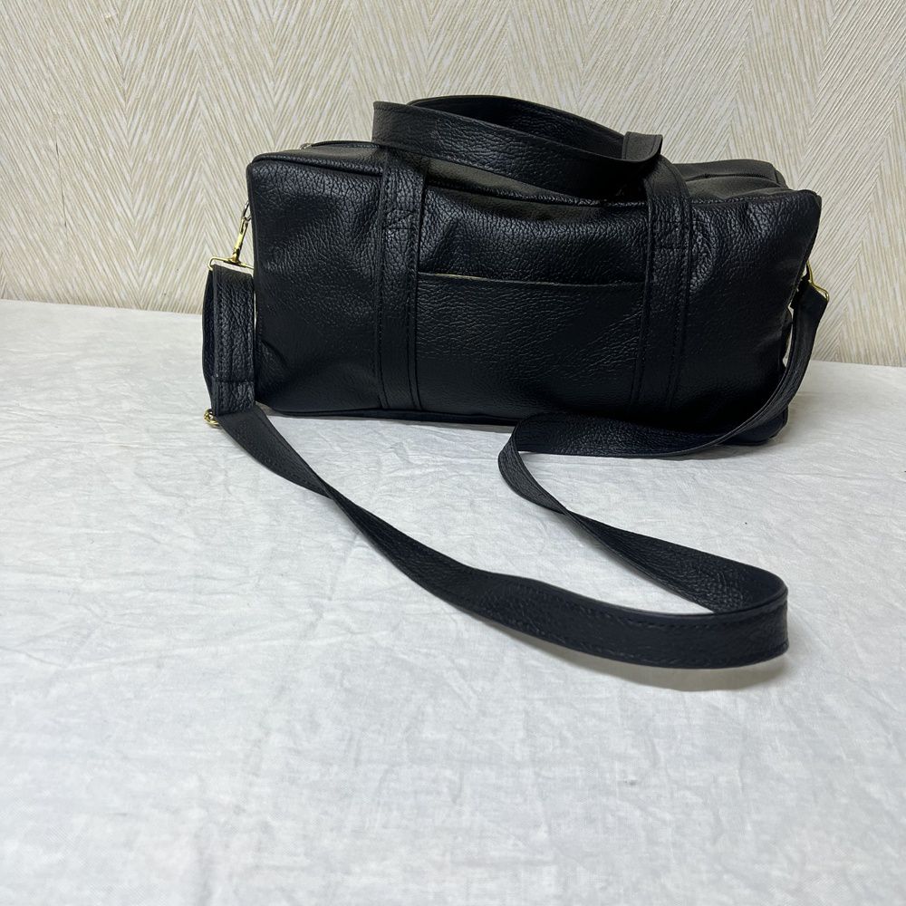 Leather gym bag