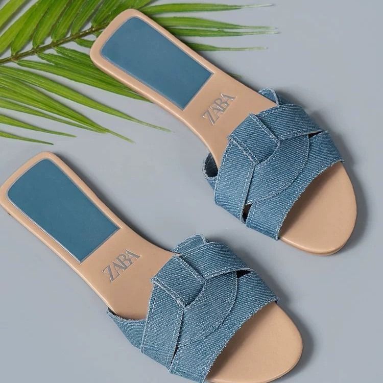 New Summer Women Slippers Cross Strap Flat Sandals Casual Beach Holiday PU Leather Shoes