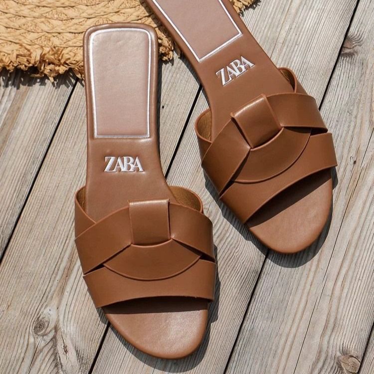 New Summer Women Slippers Cross Strap Flat Sandals Casual Beach Holiday PU Leather Shoes