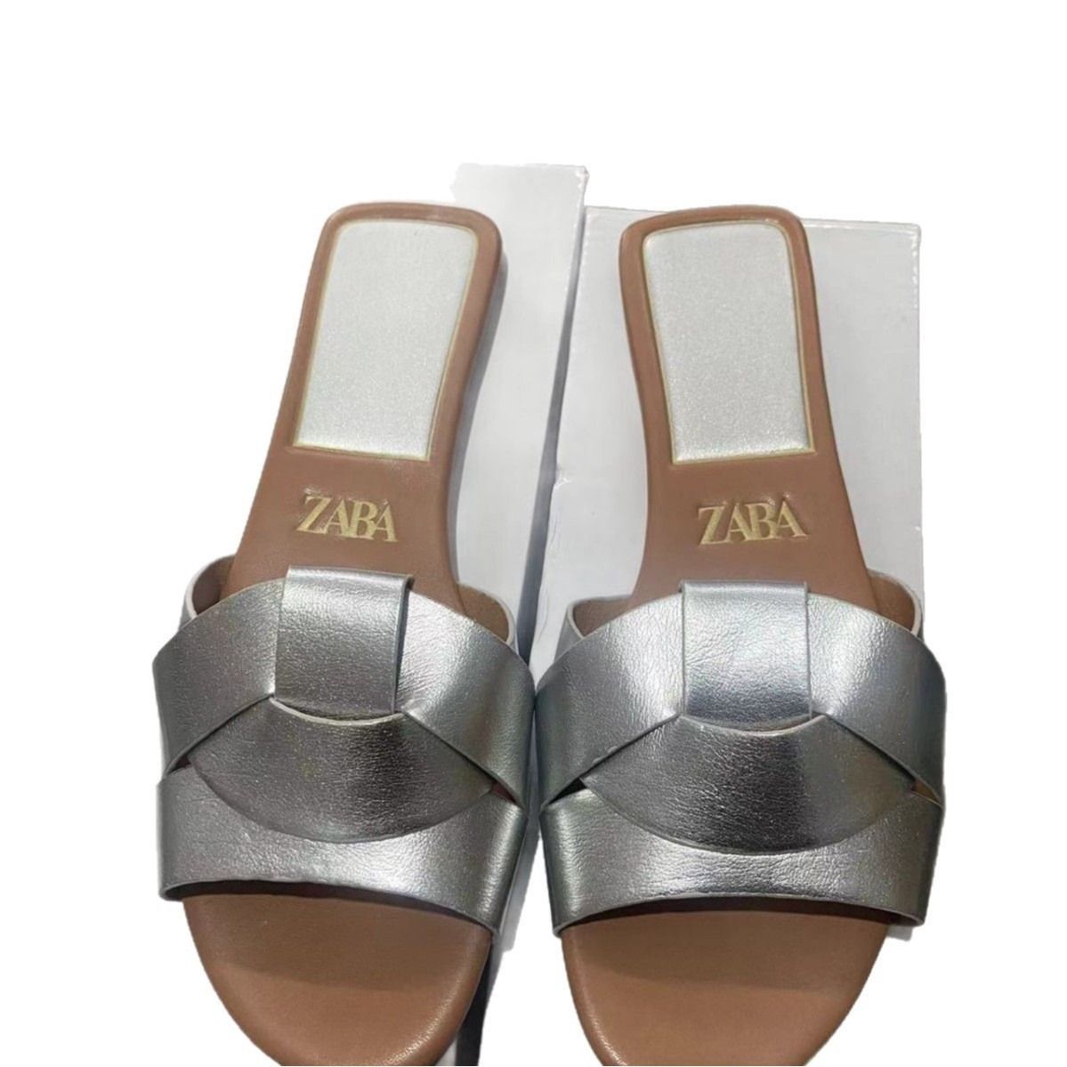 New Summer Women Slippers Cross Strap Flat Sandals Casual Beach Holiday PU Leather Shoes