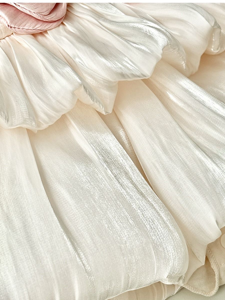 Spring Autumn Baby Girl Dress Long Sleeve Princess Tutu Dress Toddler Birthday Party Cake Dress Elegant Puffy Girl Outfit