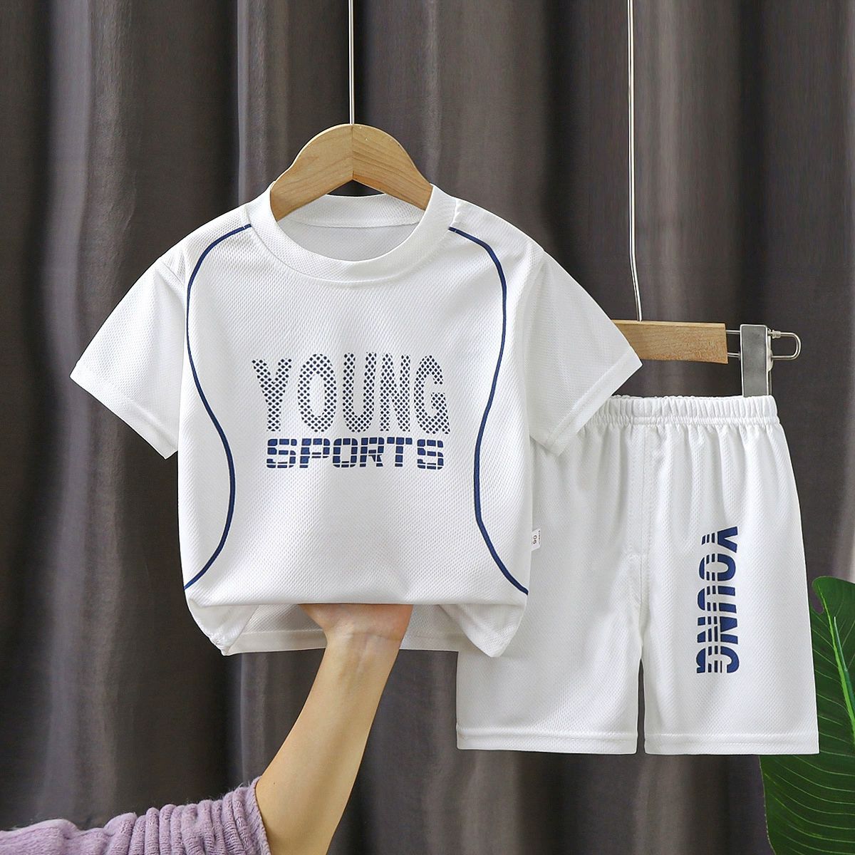 Children Basketball Jersey Set Boys Girls Quick Dry Sports Suit Summer Kids Training Outfit Athletic Shorts Set 90-160cm