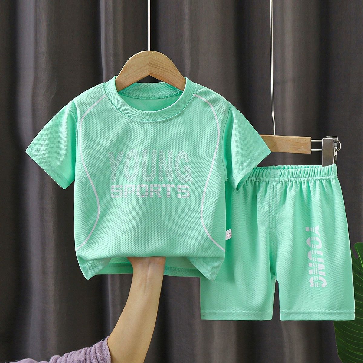 Children Basketball Jersey Set Boys Girls Quick Dry Sports Suit Summer Kids Training Outfit Athletic Shorts Set 90-160cm