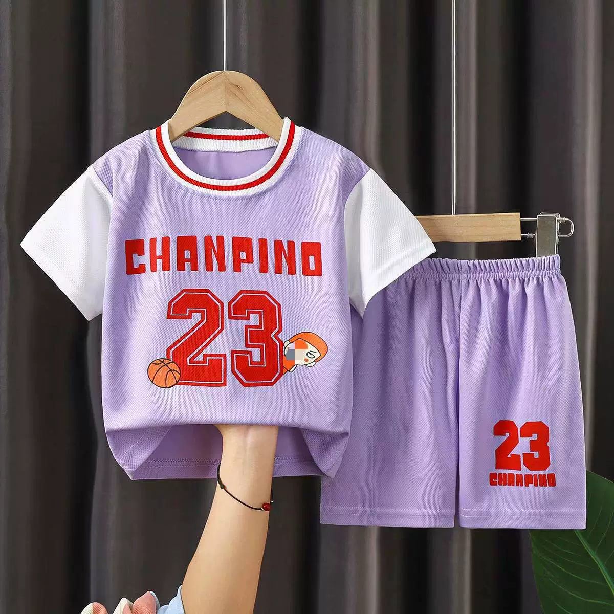 Children Basketball Jersey Set Boys Girls Quick Dry Sports Suit Summer Kids Training Outfit Athletic Shorts Set 90-160cm