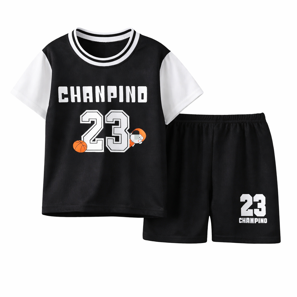 Children Basketball Jersey Set Boys Girls Quick Dry Sports Suit Summer Kids Training Outfit Athletic Shorts Set 90-160cm