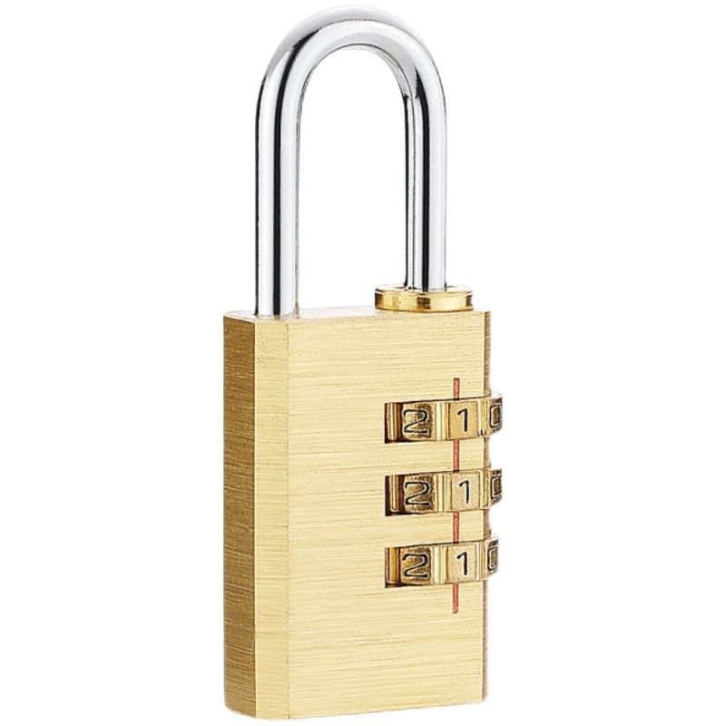 Combination copper lock for security doors, student apartments, luggage, university dormitories, copper padlock with combination, wholesale combination locks