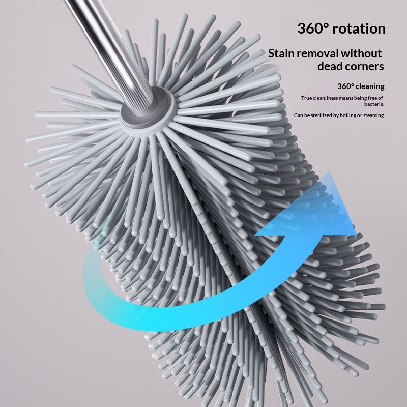 Long-handled cup brush, labor-saving cup washing tool, multi-purpose cup cleaning brush, baby bottle brush, silicone brush that reaches all corners and removes tea stains