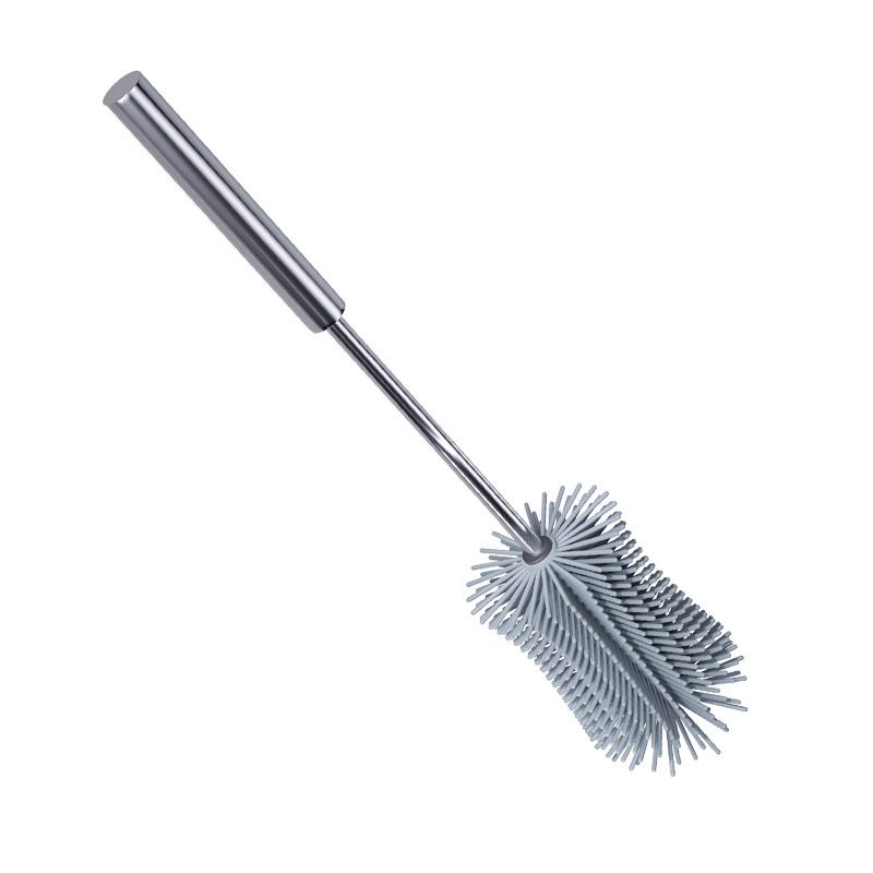 Long-handled cup brush, labor-saving cup washing tool, multi-purpose cup cleaning brush, baby bottle brush, silicone brush that reaches all corners and removes tea stains