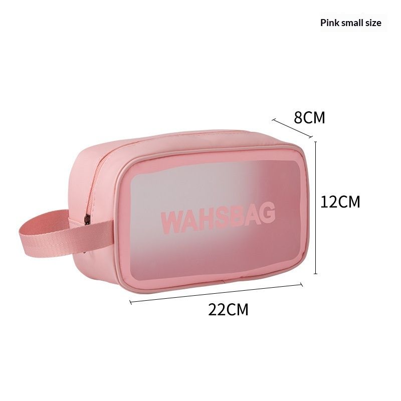 Waterproof makeup bag, portable travel PVC toiletry bag, waterproof cosmetic storage bag, large-capacity bath bag for swimming
