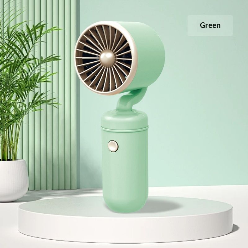Turbo USB Rechargeable Handheld Mini Fan Summer Student Portable Simple Personal Desktop Fan