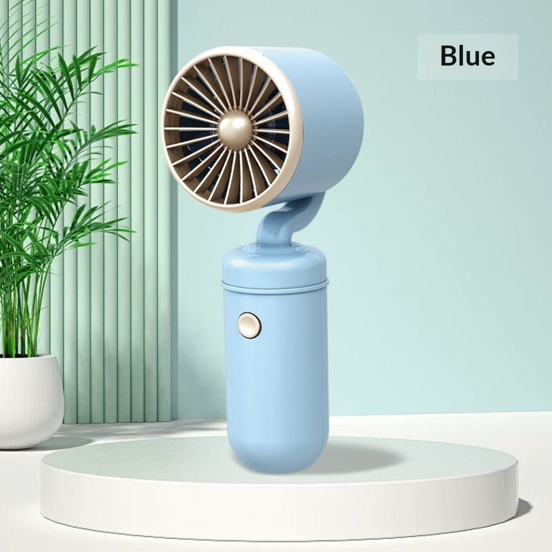 Turbo USB Rechargeable Handheld Mini Fan Summer Student Portable Simple Personal Desktop Fan