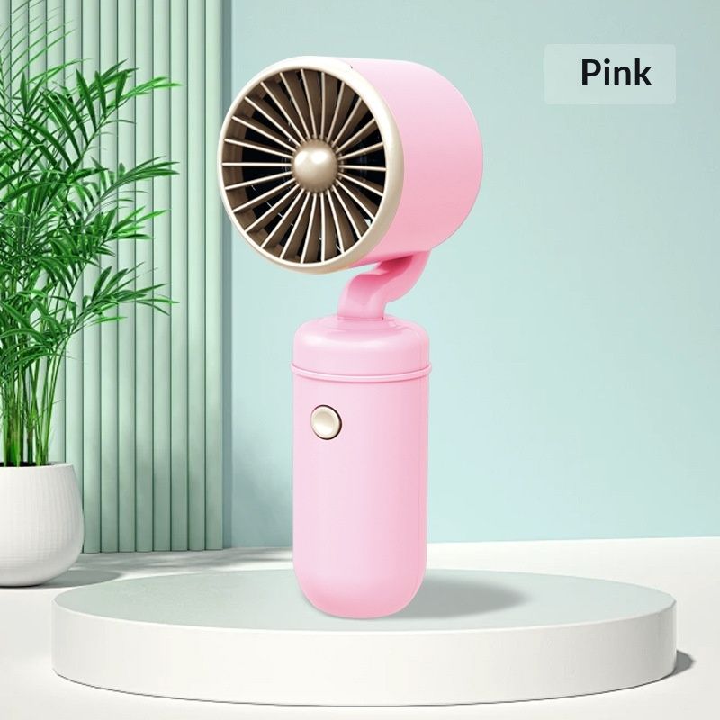 Turbo USB Rechargeable Handheld Mini Fan Summer Student Portable Simple Personal Desktop Fan