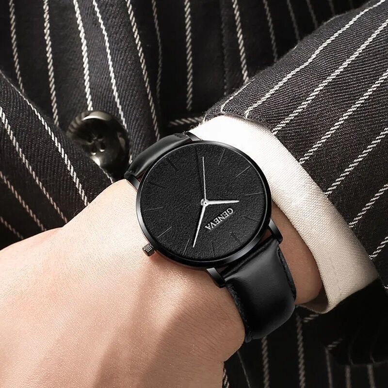2026 New Fashionable Casual Men's Sports Style Watch Set Personalized Trendy Quartz Watch One Piece Hair Collection
