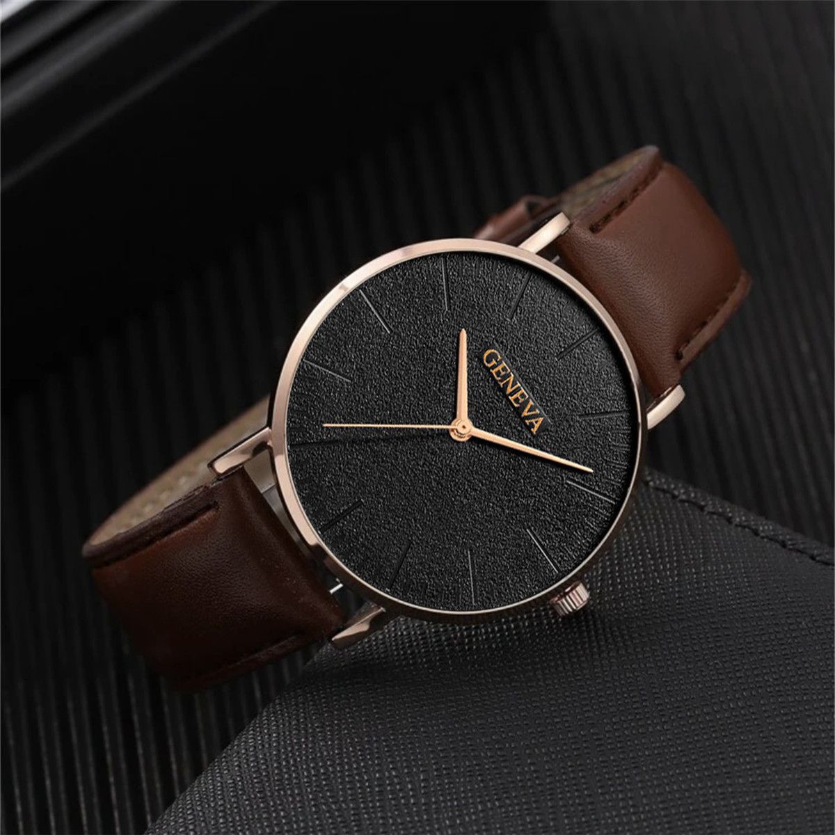 2026 New Fashionable Casual Men's Sports Style Watch Set Personalized Trendy Quartz Watch One Piece Hair Collection