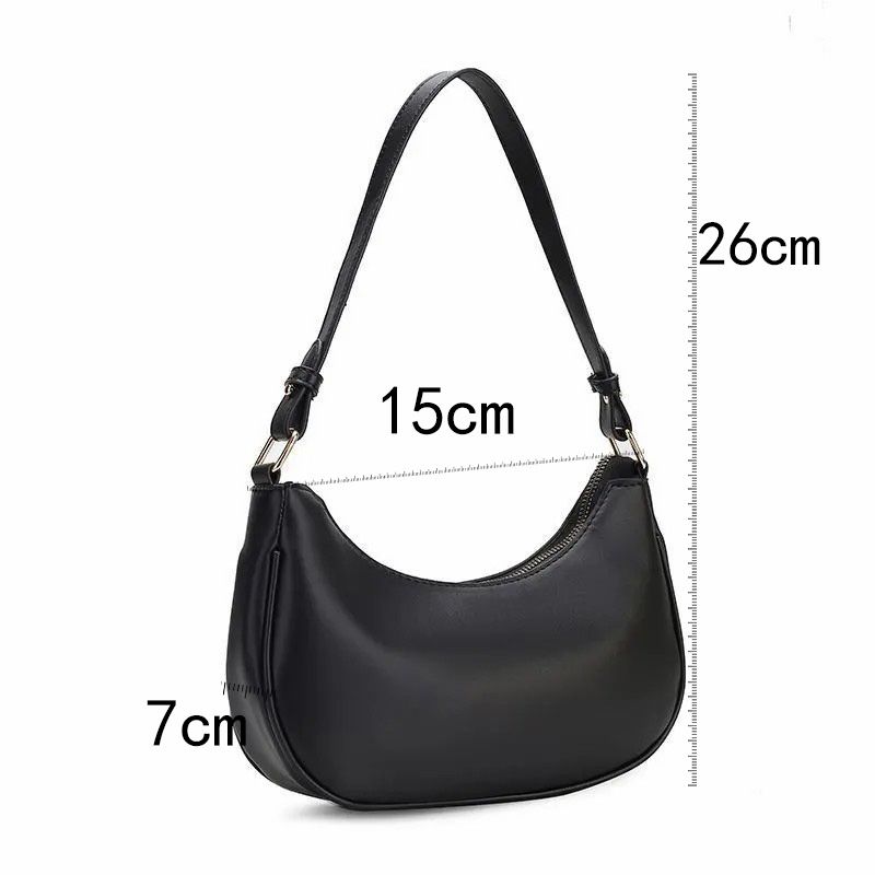 Shoulder Bags for Women, Cute Hobo Tote Handbag Mini Clutch Purse with Zipper Closure black as picture