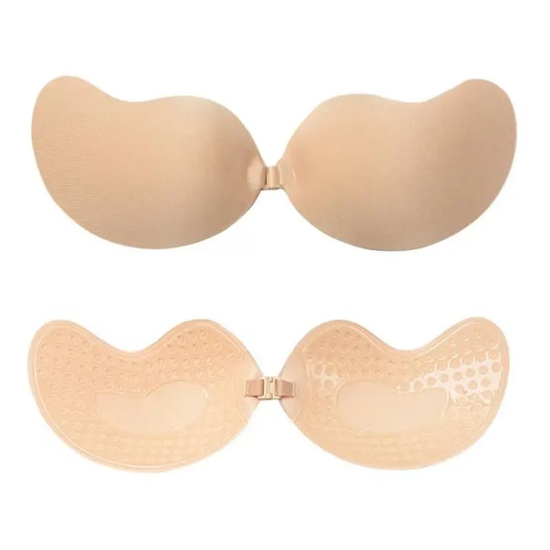 FBMInvisible Stick-On Lift Bra, Strapless & Seamless Front Buckle Push Up Bra, Women's Lingerie & Underwear Accessories Skin A