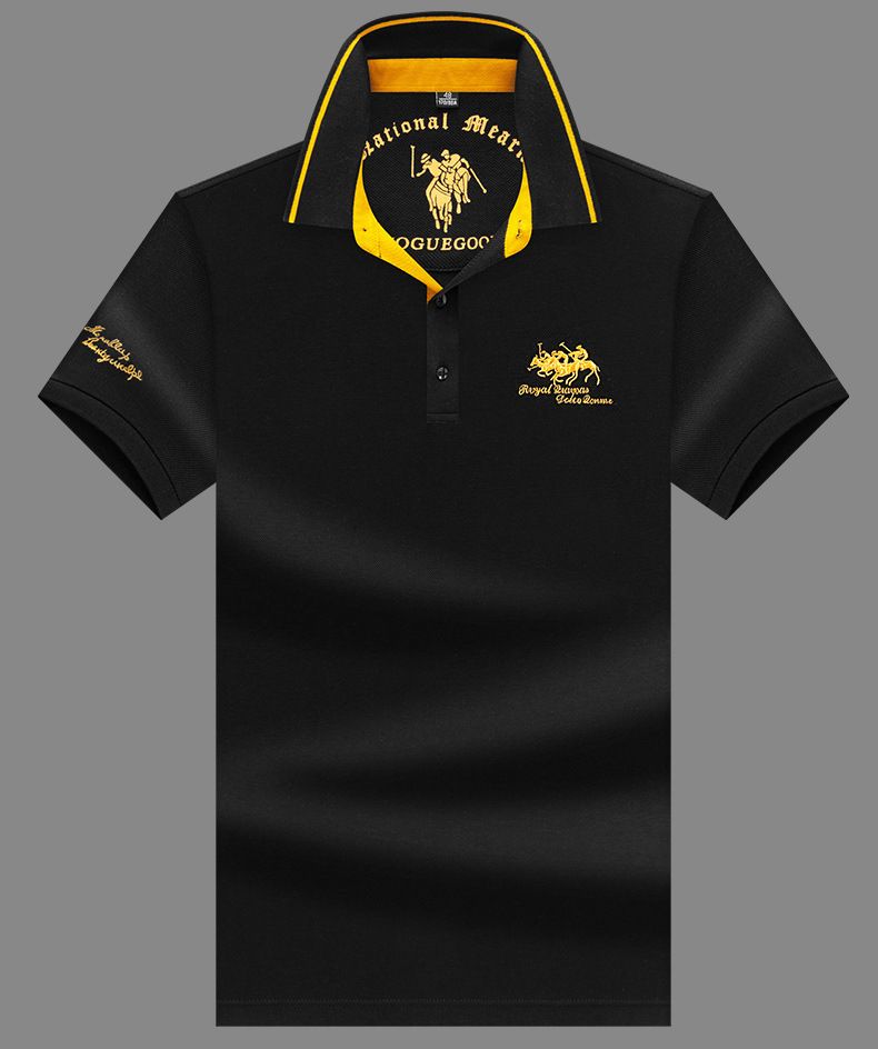 Runenburg Luo spring summer short sleeve polo shirt men's cotton lapel embroidered T-shirt short sleeve men's top cross-border exclusive