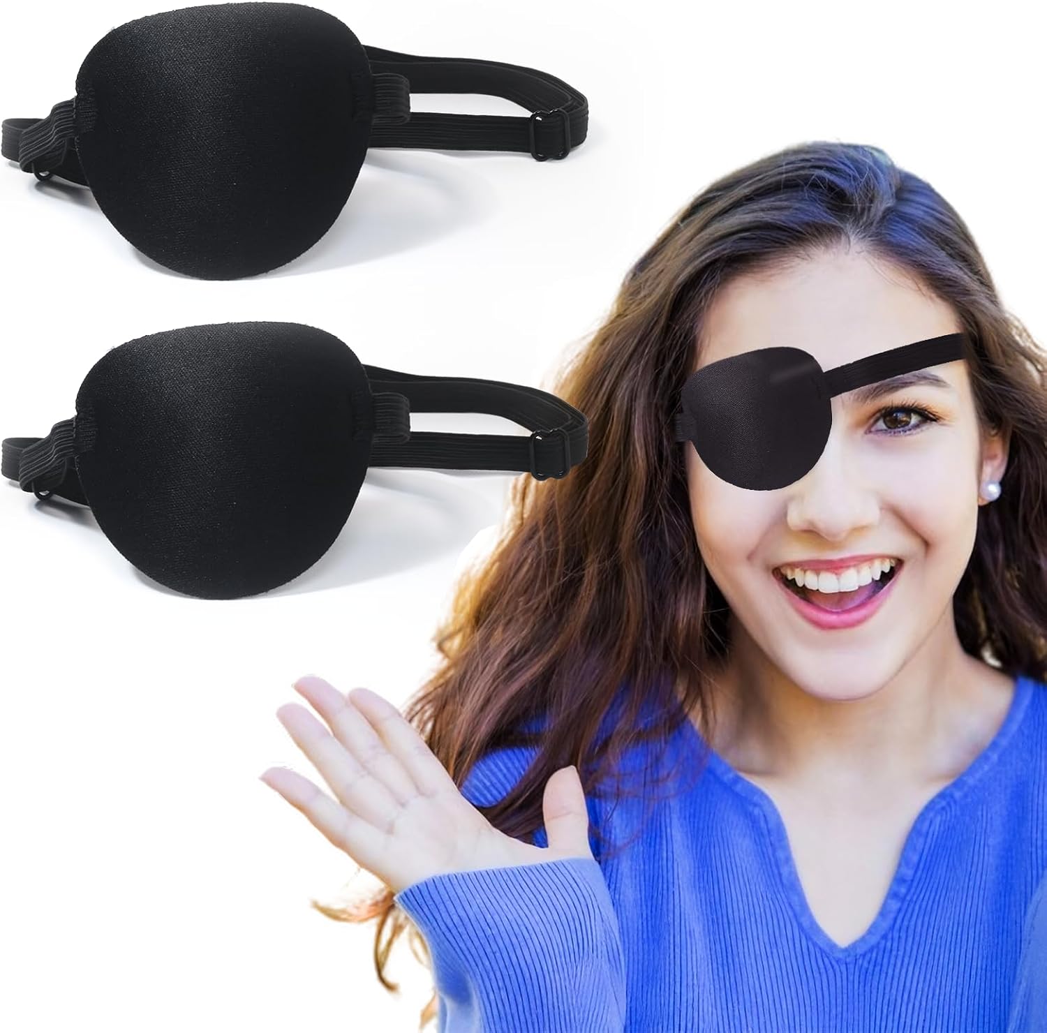 Eye Patch Soft Adjustable Eye Cover for Eye Protection Recovery and Light Blocking Comfortable Wear