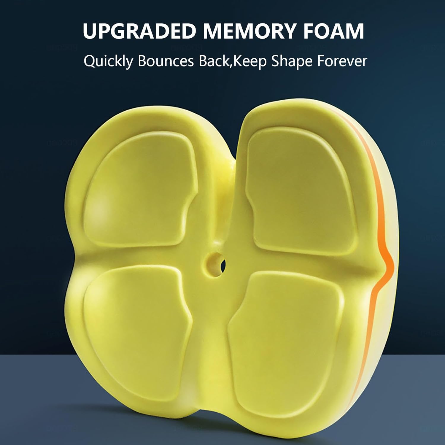 Premium Memory Foam Coccyx Cushion Seat Cushion for Tailbone Pain Relief Orthopedic Sitting Support
