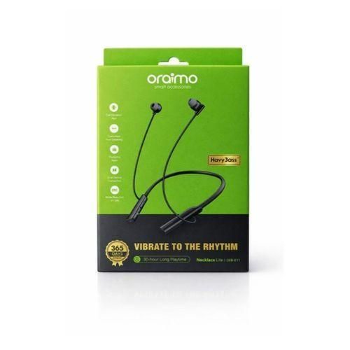 Oraimo Necklace Lite Wireless Neckband Earphones Comfortable Flexible Band Bluetooth Headset Deep Bass Magnetic Earbuds.
