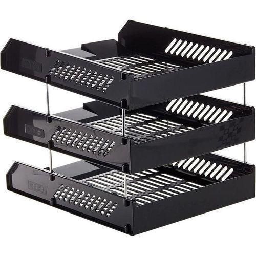 3 Tier Foldable Tray Desk Organizer File Tray, Office Files, Letter Tray, Magazine Holder Rack, Document Tray, for Home Study Room, Stationery