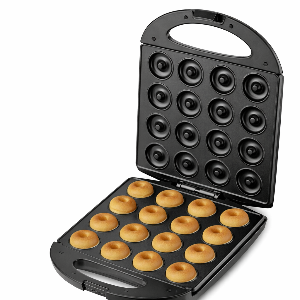 Sokany SK-08023 Electric Donut Maker - 16 Hole Mini Donut Machine, 1200W High Power, Non-Stick Coating