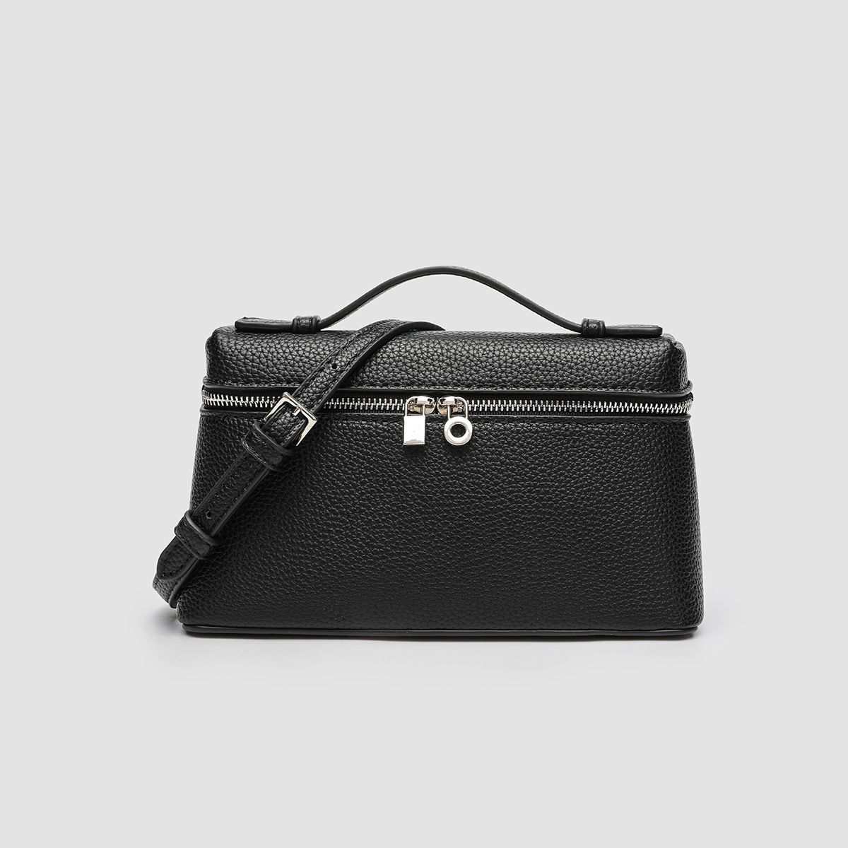 New handbag solid color simple portable box bag Joker shoulder messenger bag is suitable for daily leisure commuting party.
