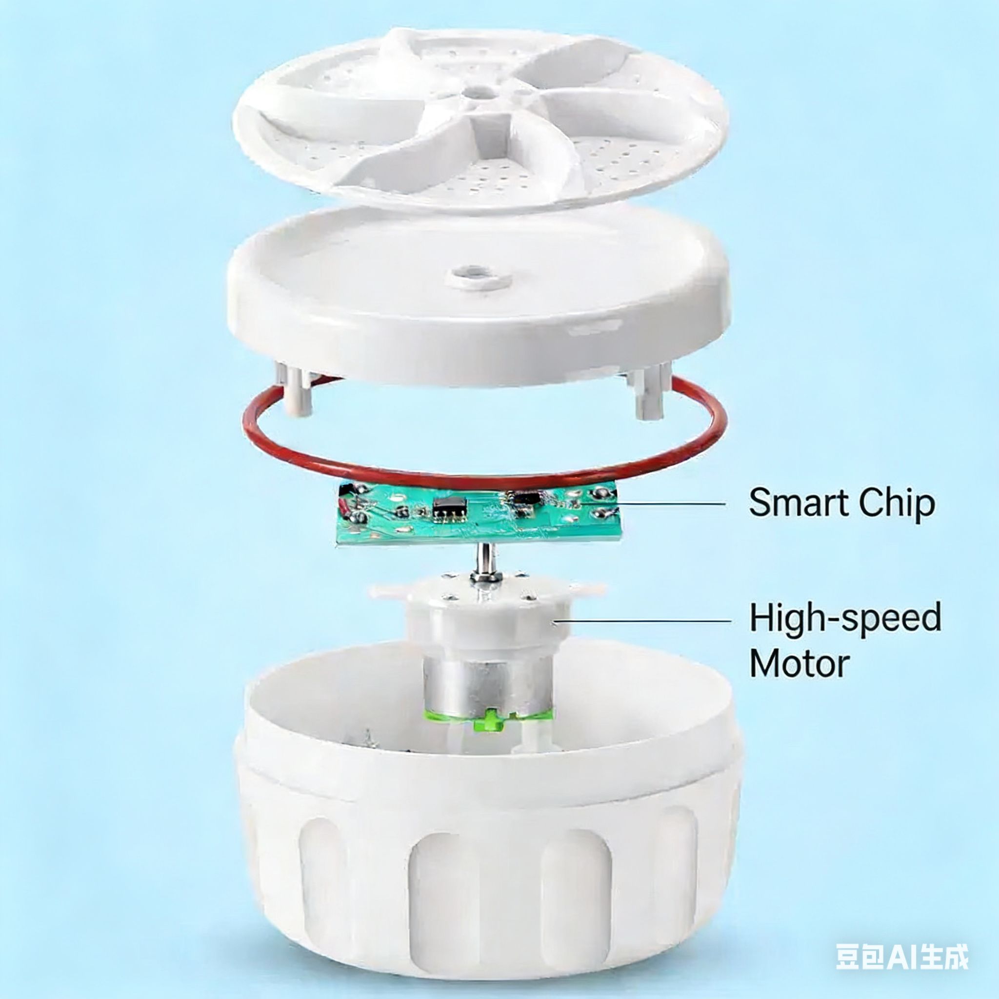 Portable Washing Machine,Mini Washing Machine with Suction Cups, 3 in 1 Bubble Cleaning USB Ultrasonic Powered Turbo Washing Machine & Sink Dishwasher for Camping, Travelling, Business Trip