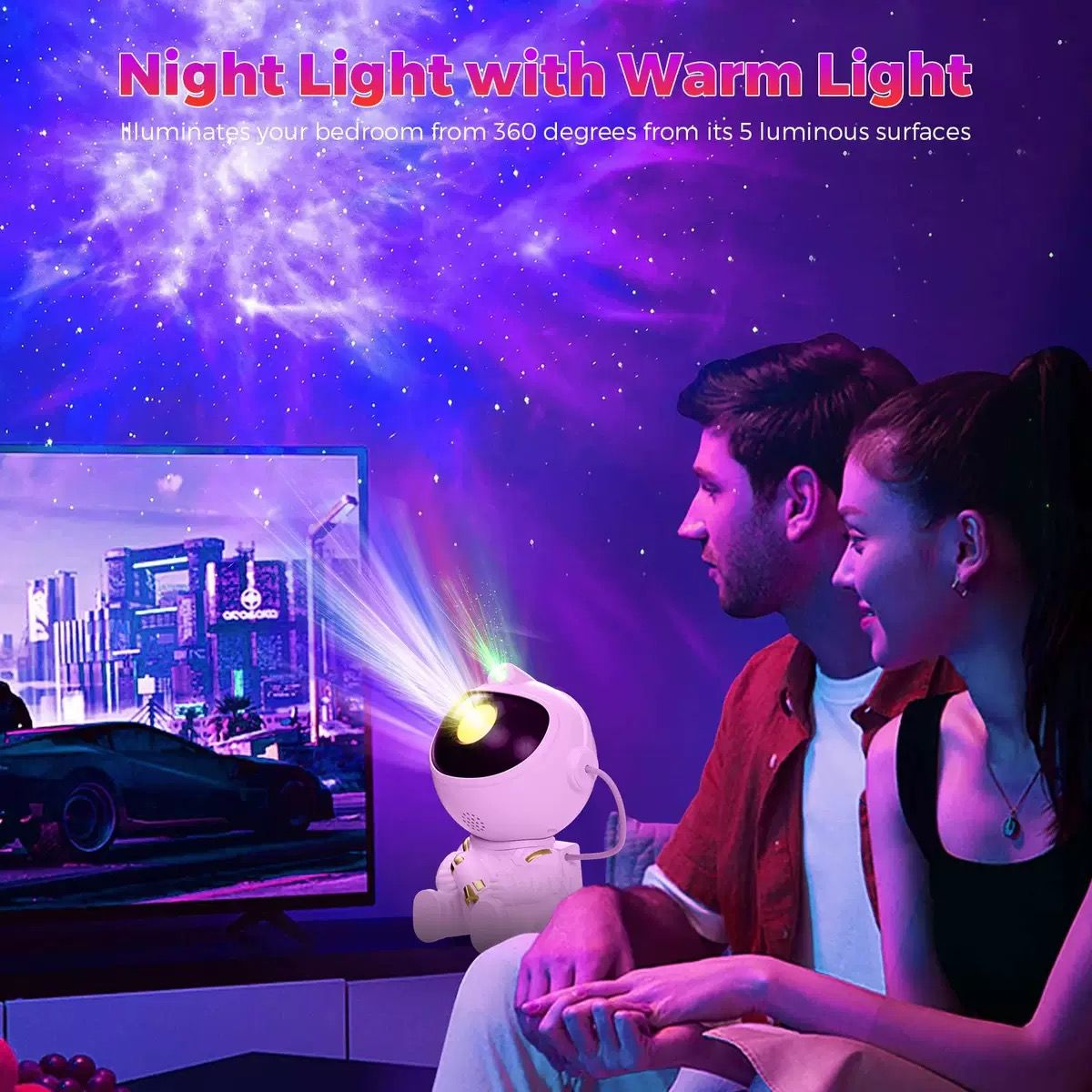 Galaxy Star Astronaut Projector LED Night light Starry Projection light Decorate bedroom Room Decorate children's gifts