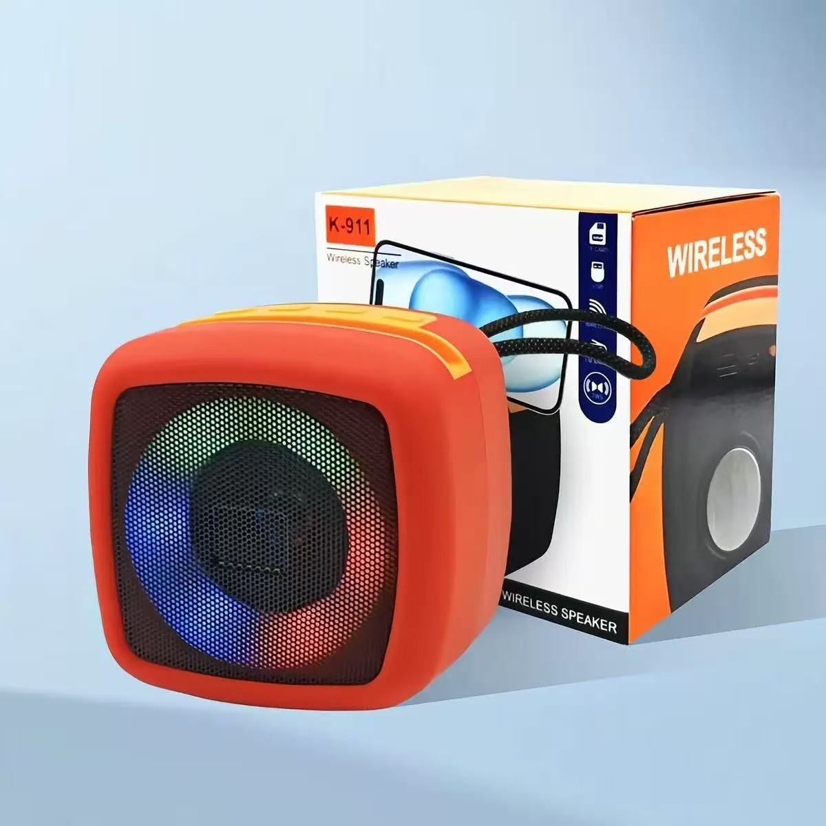 Bluetooth speaker RGB colorful wireless speaker portable desktop outdoor high volume small volume subwoofer