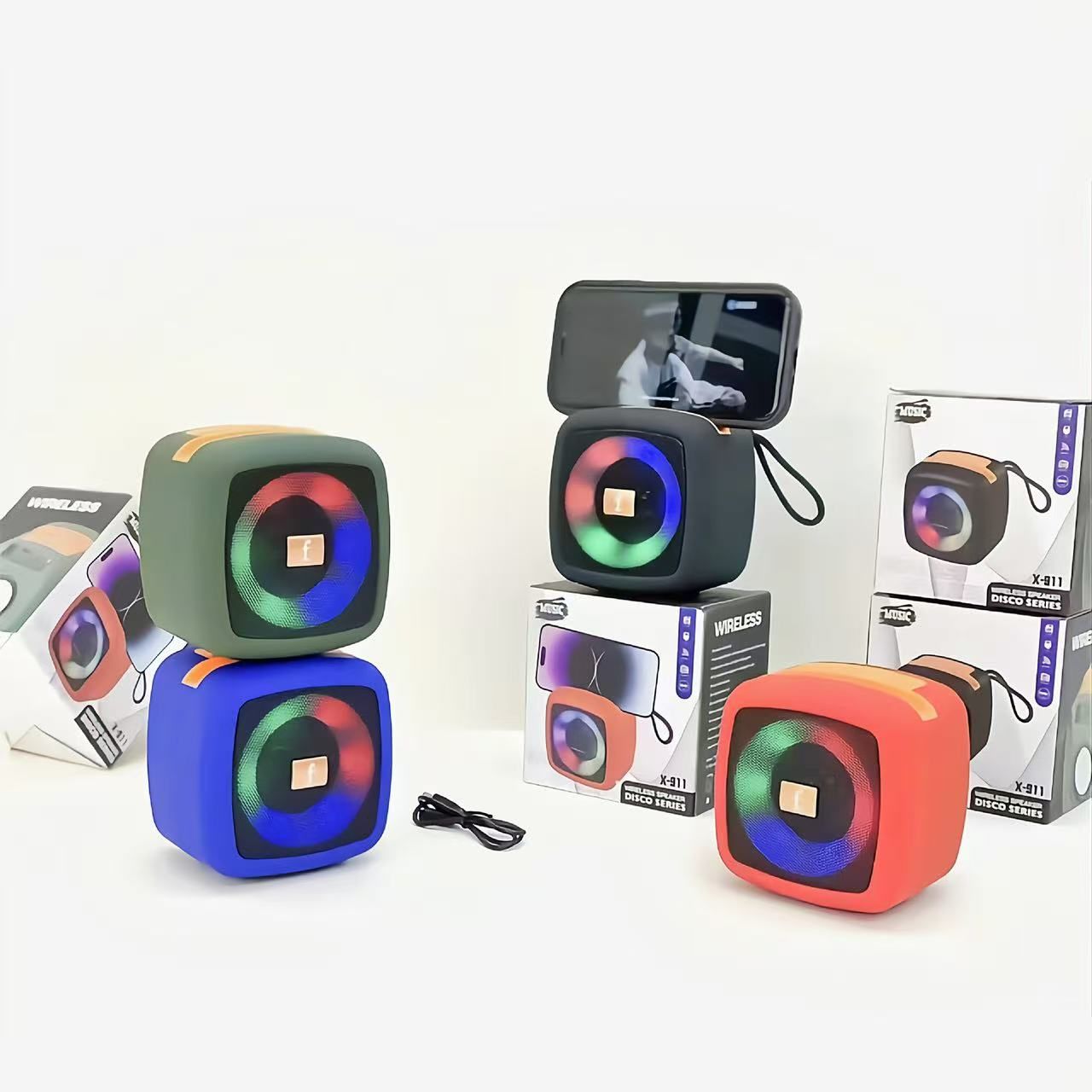 Bluetooth speaker RGB colorful wireless speaker portable desktop outdoor high volume small volume subwoofer