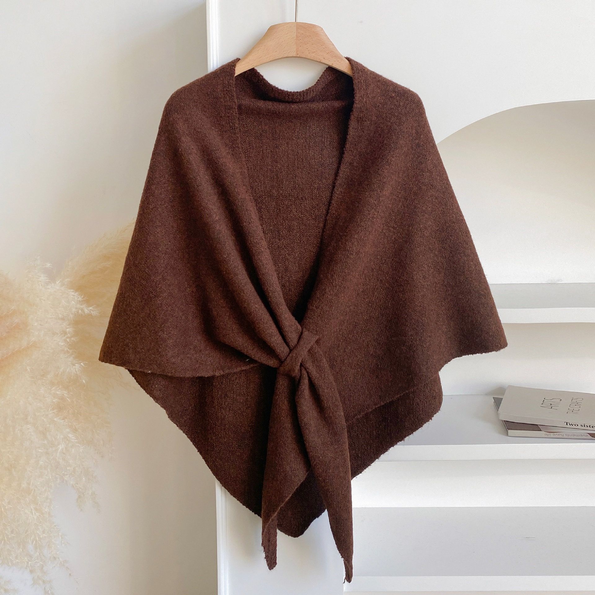 Winter Shawl Wraps Women Knitted Shawls and Wraps Cardigan Cape Wool Pashmina Shoulder Top Sweater Shawl Scarf