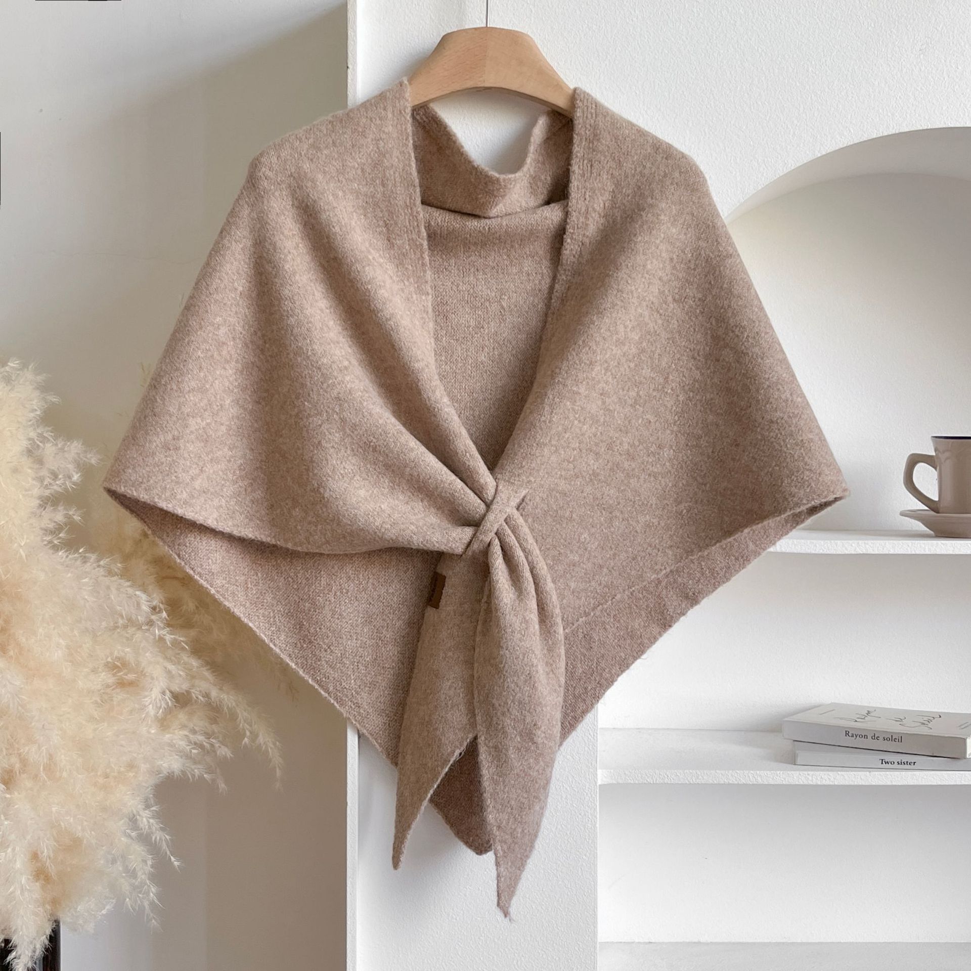 Winter Shawl Wraps Women Knitted Shawls and Wraps Cardigan Cape Wool Pashmina Shoulder Top Sweater Shawl Scarf