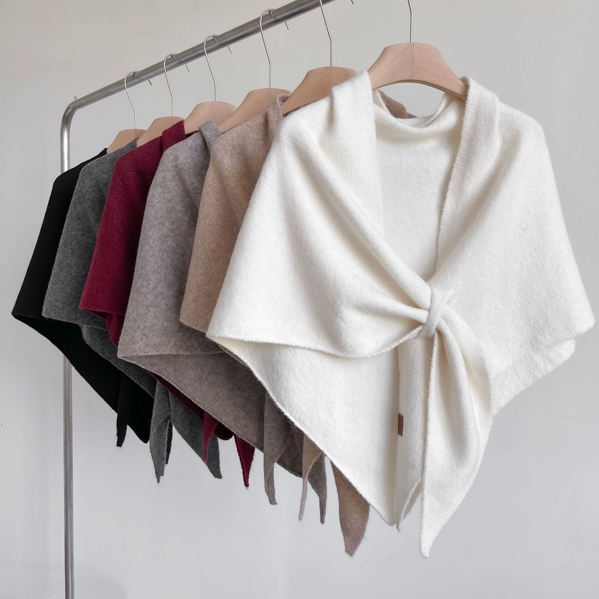 Winter Shawl Wraps Women Knitted Shawls and Wraps Cardigan Cape Wool Pashmina Shoulder Top Sweater Shawl Scarf