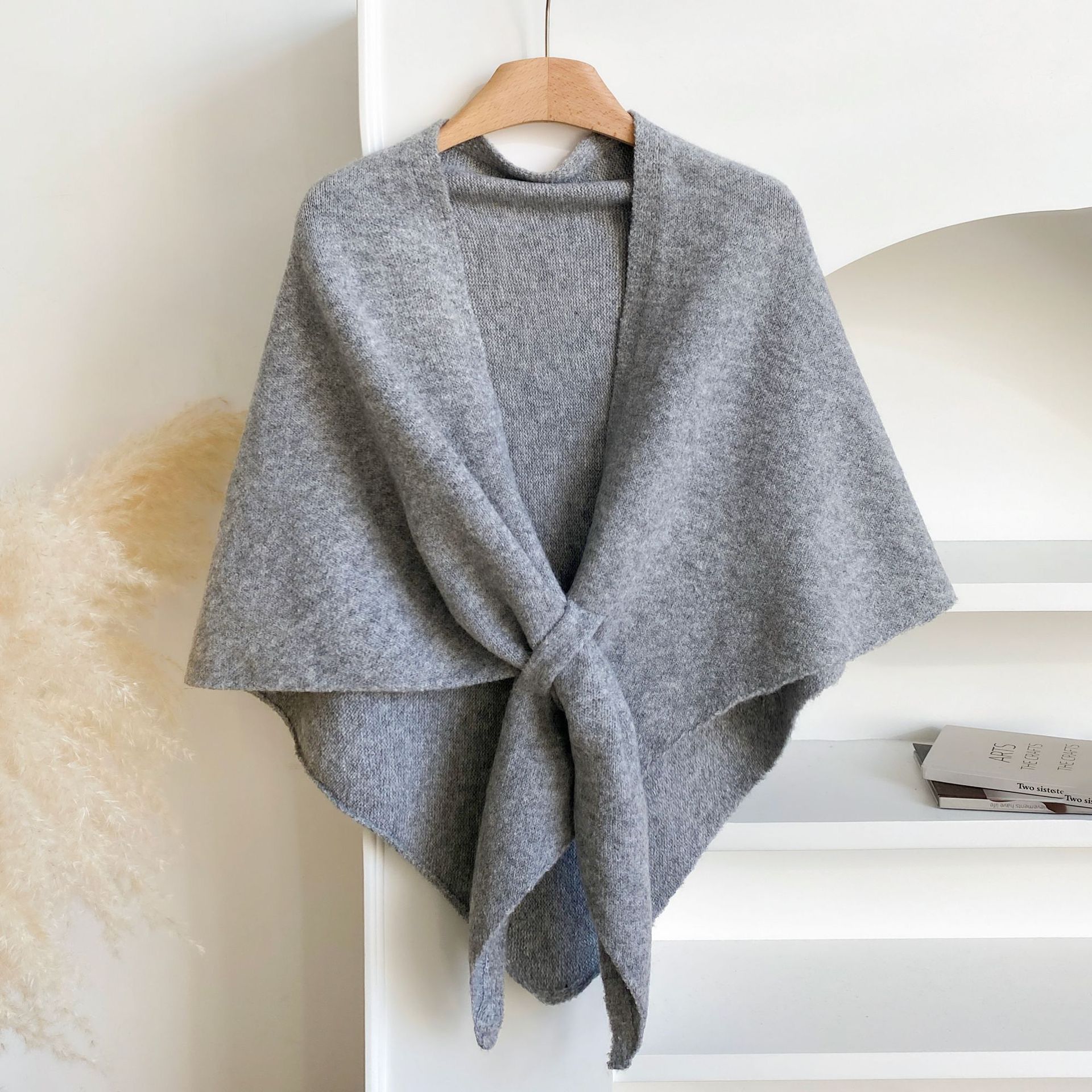 Winter Shawl Wraps Women Knitted Shawls and Wraps Cardigan Cape Wool Pashmina Shoulder Top Sweater Shawl Scarf