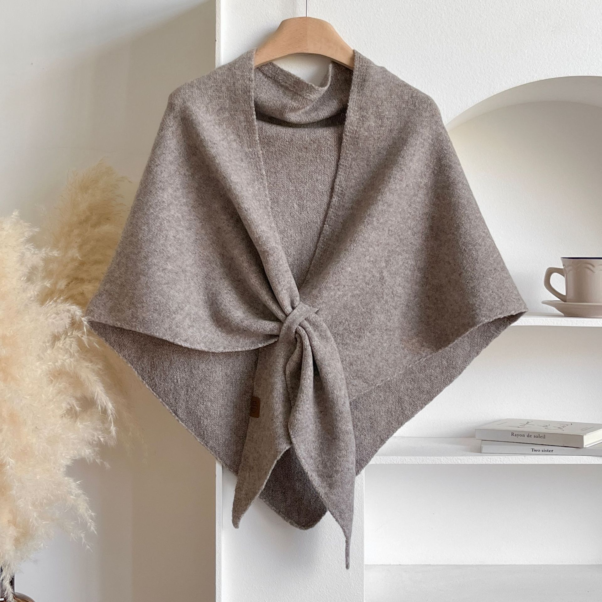 Winter Shawl Wraps Women Knitted Shawls and Wraps Cardigan Cape Wool Pashmina Shoulder Top Sweater Shawl Scarf
