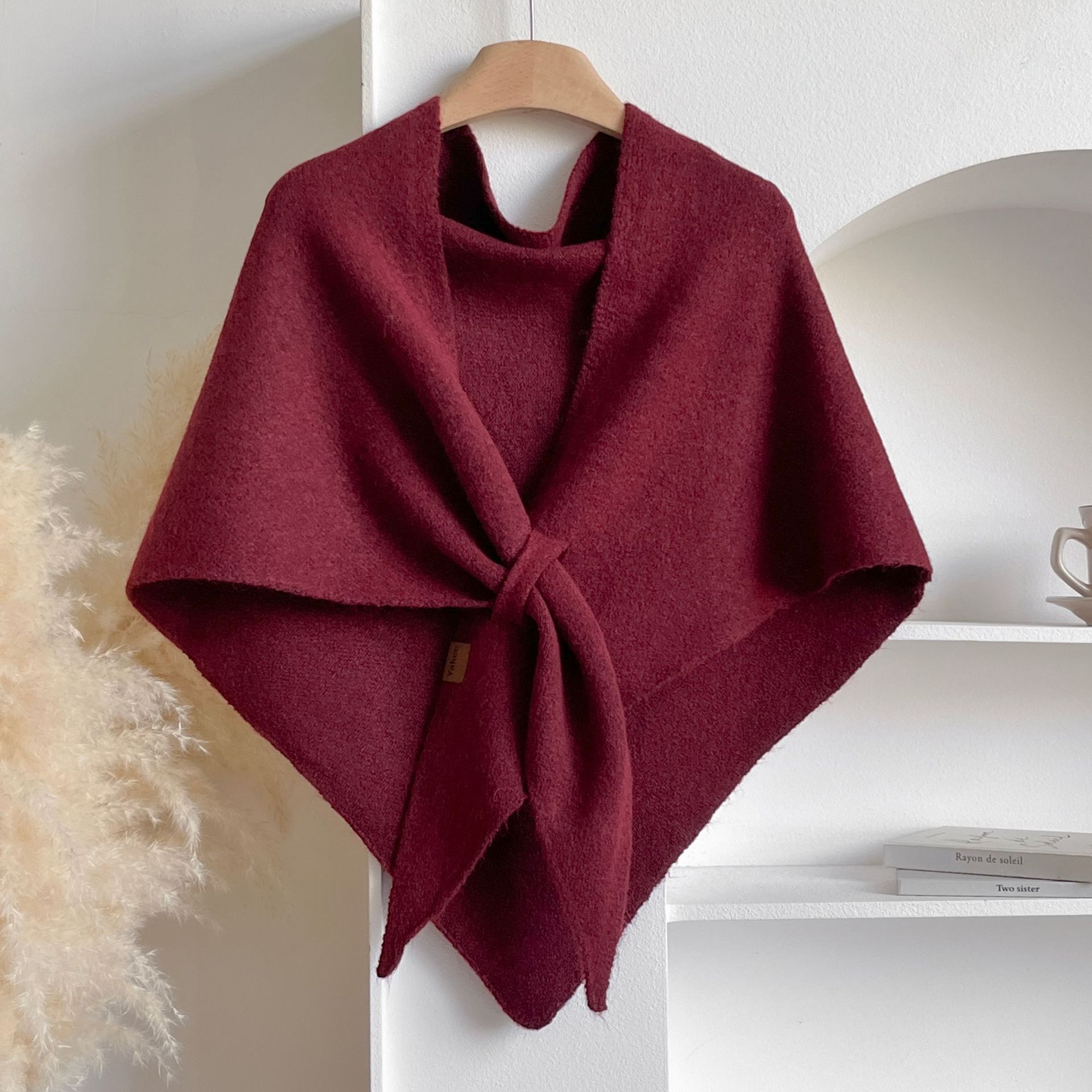 Winter Shawl Wraps Women Knitted Shawls and Wraps Cardigan Cape Wool Pashmina Shoulder Top Sweater Shawl Scarf