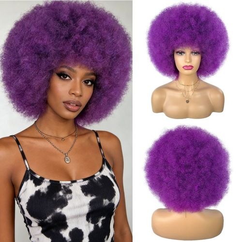 Afro Curly Wigs for Women Glueless Wear and Soft Afro Wigs Large Bouncy and Soft Natural Looking Full Wigs for Daily Party Cosplay
