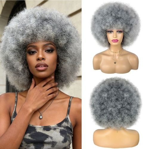 Afro Curly Wigs for Women Glueless Wear and Soft Afro Wigs Large Bouncy and Soft Natural Looking Full Wigs for Daily Party Cosplay