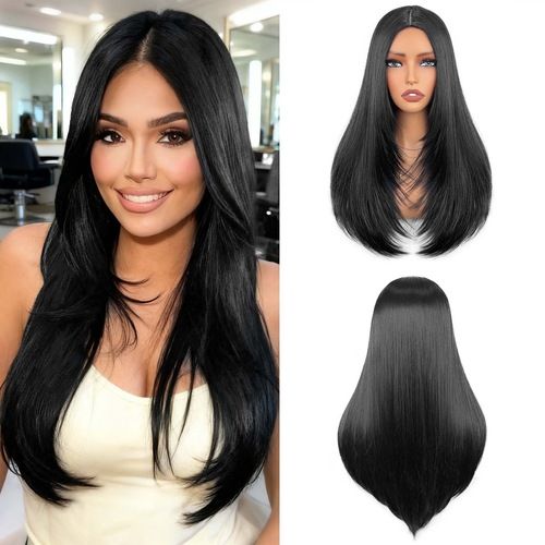 Long Straight Wigs for Women, Synthetic Straight Wig, Looking Natural Long Hair Wigs