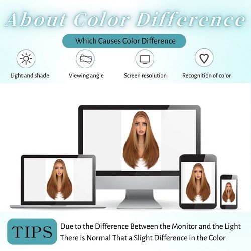 Long Straight Wigs for Women, Synthetic Straight Wig, Looking Natural Long Hair Wigs