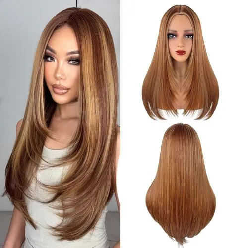 Long Straight Wigs for Women, Synthetic Straight Wig, Looking Natural Long Hair Wigs