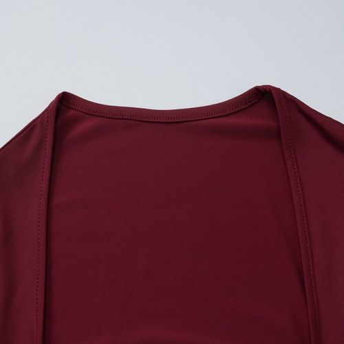 Women Sexy Square Neck Lace Trim Crop Top Long Sleeve Slim Fit Bow Tie Tight Shirt Club Outfits