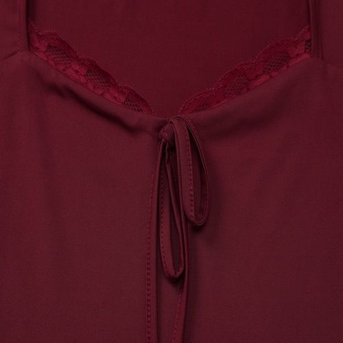 Women Sexy Square Neck Lace Trim Crop Top Long Sleeve Slim Fit Bow Tie Tight Shirt Club Outfits