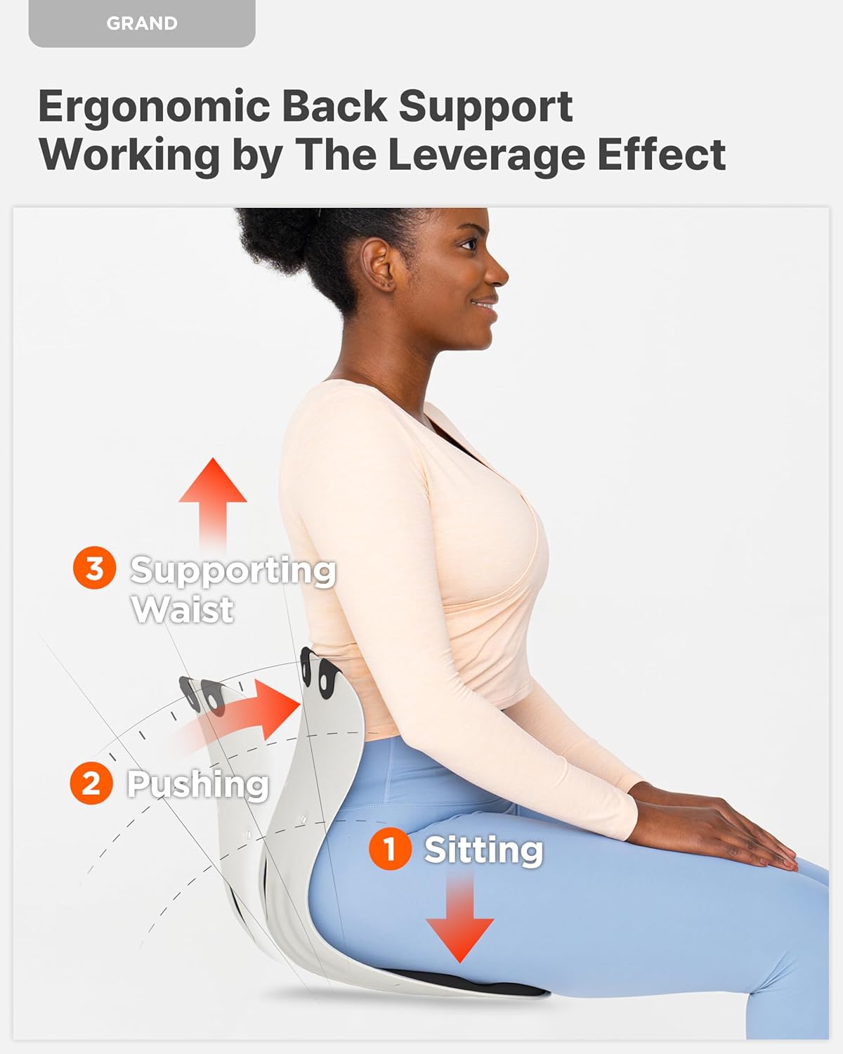 Back Rest/ Support Curble Chair Comfort And Ergonomic Support Suitable In Office Chair,Bed,🛏️ Couch 🛋️ Stool,✨✨✨ Cool.