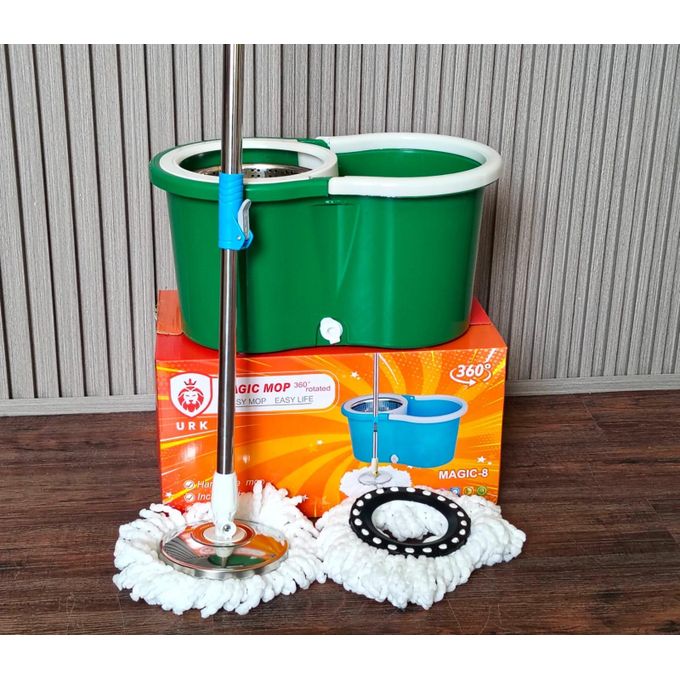 🎁 SPECIAL OFFER 🔥 360° Magic Spin Mop & Bucket Set – Effortless Cleaning! 🧹 METALLIC SPIN MOP.360° Rotating Mop Head.Strong Stainless Steel Handle.Strong Stainless Steel Handle.Easy Water Drain Out