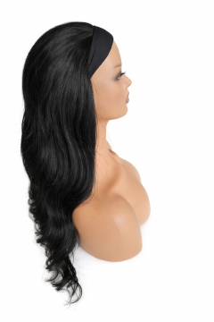 22 Inch Body Wave Headband Wig – Synthetic Long Wavy Hair Wig for Women (Multiple Colors Available)